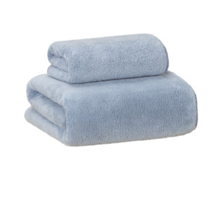 HOYO 好友 浴巾毛巾套装 3件套 蓝色