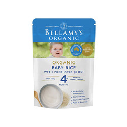 BELLAMY'S 贝拉米 婴幼儿铁元素米粉 原味 4月以上 125g