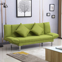 Tnukk 可折叠沙发床 军绿色 双人座 带俩抱枕 棉麻款