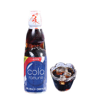 日本进口哈达(Hata）波子汽水弹珠汽水玻璃瓶 哈塔多种口味碳酸饮料 哈塔波子汽水200ml*6瓶蓝可乐味