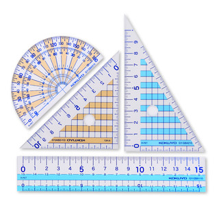 KOKUYO 国誉 GY-GBA501 考试绘图测量套尺 4件套