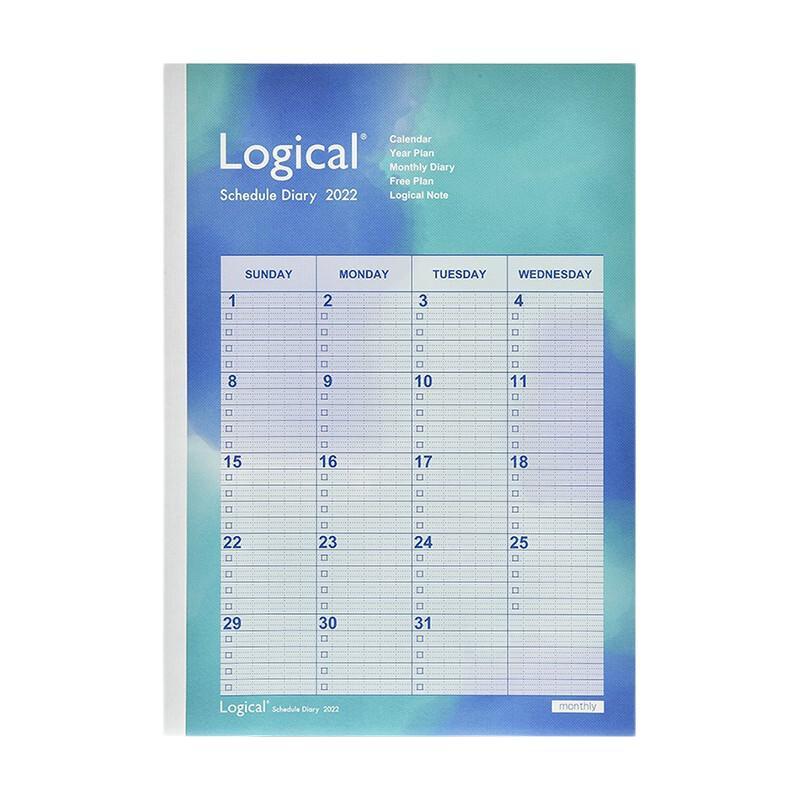 Nakabayashi 仲林 NS-B502-22A B5线装式笔记本 月计划款