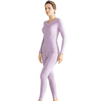 PROPOSS 邦保罗 女士圆领保暖内衣 PT240M50S 粉紫 S