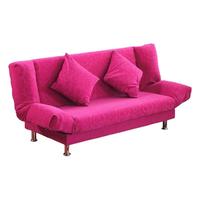 Tnukk 可折叠沙发床 玫红色 三人座 不带抱枕 印花绒布款