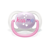 AVENT 新安怡 透气系列 SCF081/05 安抚奶嘴 紫色kissme 0-6月