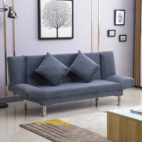 Tnukk 可折叠沙发床 深灰色 单人座 带俩抱枕 绒布款