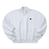 Champion 女士半高领卫衣 UW-109775 浅灰色 S