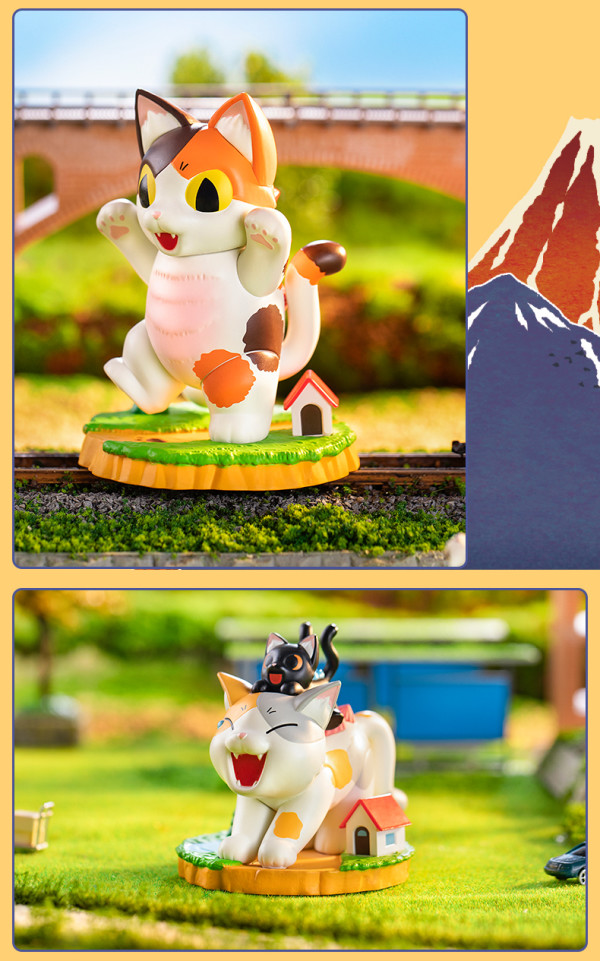 popmart泡泡玛特小夏屋猫吉拉的玩闹日常系列盲盒手办