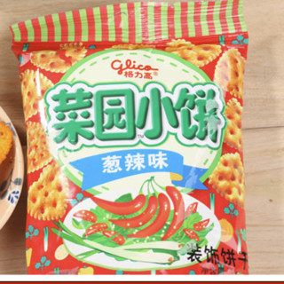 glico 格力高 菜园小饼 葱辣味 80g