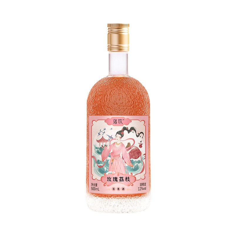 LUOYIN 落饮 花果酒组合装 2口味 500ml*2瓶（滇红青梅+玫瑰荔枝）