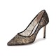 PLUS会员：JIMMY CHOO 女士织物尖头高跟鞋 ROMY 85 XIA 211 BLACK