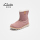  Clarks 其乐 中高筒牛皮雪地靴　