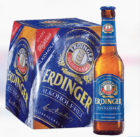 爱尔丁格 {临期}德国原装进口ERDINGER艾丁格爱尔丁格小麦无醇啤酒330mL*12瓶保质期到22年5月份