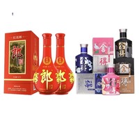 LANGJIU 郎酒 舍得沱牌精品生态沱牌42度450ml 2瓶装+郎酒 经典小郎酒100ml 2瓶