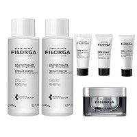 FILORGA 菲洛嘉 三效合一免洗卸妆水 400ml*2（赠水光面霜15ml+水光精华7ml+水光面霜 7ml+水光睡眠面膜7ml)