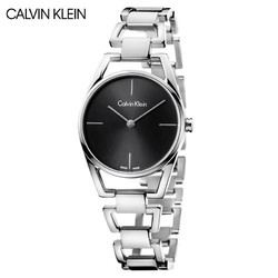 Calvin Klein 卡尔文·克莱 石英表 CK手表玫瑰金女士腕表精钢表带时尚女表 防水石英表 情侣