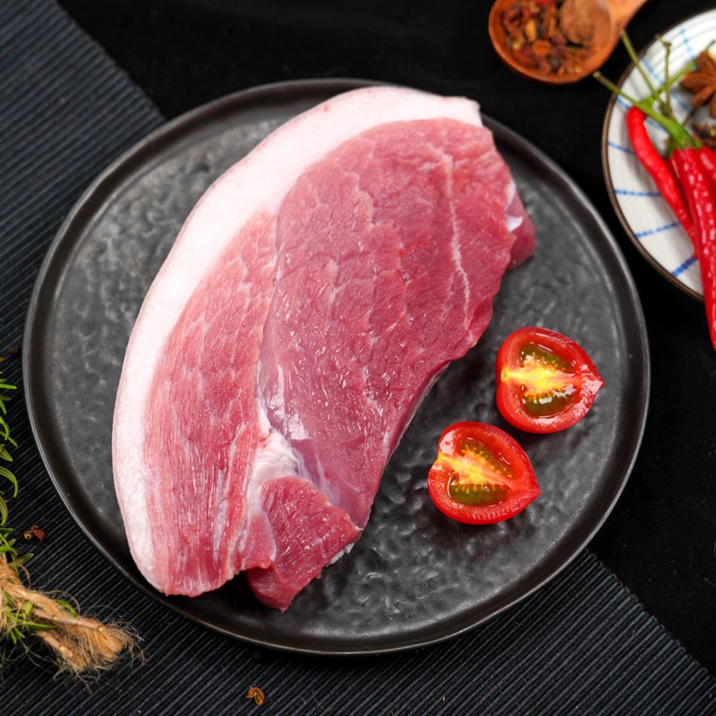 plus会员:棋盘村雷猪 黑猪腿肉 400g