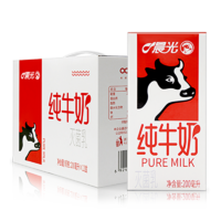 PLUS会员：M&G 晨光 全脂纯牛奶  200ml*12盒*2箱
