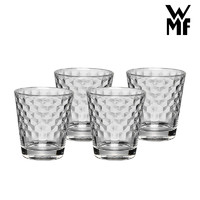 WMF 福腾宝 德国菱纹玻璃杯水杯4件套 水杯4件套