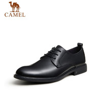 CAMEL 骆驼 英伦风舒适牛皮复古男士商务正装系带皮鞋 GMS2210072 黑色 41