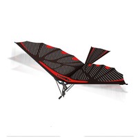 ZT MODEL 中天模型 翼神II橡筋动力扑翼机飞机玩具鲁班鸟 翼神黑+白+备用橡筋1根