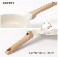 CaROTE 卡罗特 9.5 英寸(约 24.9 厘米)不粘煎锅 *不含 PFOA 花岗岩衍生不粘涂层白色