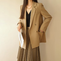 FOREVER 21 2022春季新款女士西装外套高级感设计感西服上衣韩版英伦风