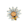 Cercoo 奢蔻 迷迭雏蜂系列 xzH026 花朵蜜蜂胸针 蓝色