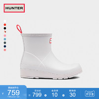 Hunter Boots Hunter英国酷玩雨鞋雨靴女时尚款外穿哑光潮显瘦防水防滑矮筒短靴