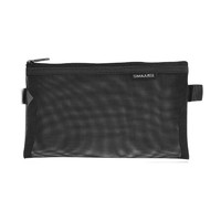 SIMAA 西玛 8144 透明网纱笔袋 黑色 单个装