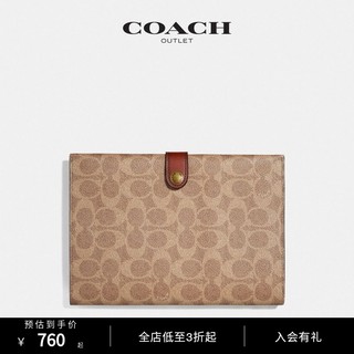 COACH/蔻驰奥莱女包经典标志小号数码用品包