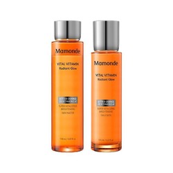 Mamonde 梦妆 苦橙维他命焕采水乳套装水150ml+乳125ml 水油平衡保湿补水 护肤