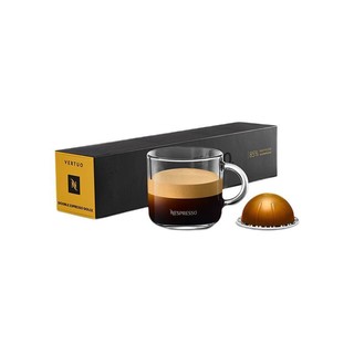 NESPRESSO 浓遇咖啡 Vertuo系统 意式萃取系列 甜美双份浓缩咖啡胶囊 10颗/条