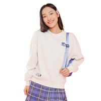 XTEP 特步 女子运动卫衣 879328920046 米白 XL