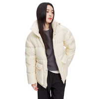 SNOWFLYING 雪中飞 女士短款羽绒服 X10140830-Y 卡其色 XL