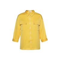 Betu 百图 女士七分袖衬衫 1903T21 黄色 L