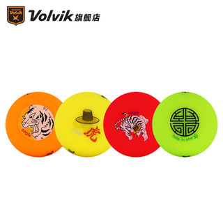 高尔夫彩球VIVID哑光三层12粒4粒虎年礼盒四色 红橙绿黄4粒+1MARK