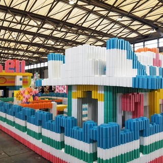 Wangao/万高 大型EPP积木乐园泡沫超大儿童城堡室内拼装隔断墙儿童游乐场 万能积木王60块（彩色） （2.1米*1.5）
