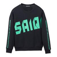 SAIQI 赛琪 男子运动卫衣 181777-02 黑色 L