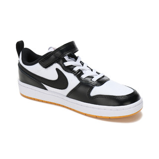 NIKE 耐克 COURT BOROUGH LOW 2 SE3 BPV 儿童休闲运动鞋 DN1229-100 白黑色 29.5码