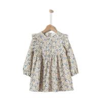 Purrfect diary 咕噜日记 PQQ2105-X 女童碎花连衣裙 米色 140cm