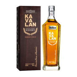 Kavalan 噶玛兰 中国台湾金车噶瑪蘭经典单一麦芽威士忌噶玛兰威士忌洋酒700ml