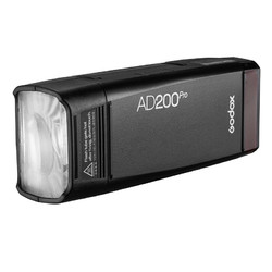 Godox 神牛 AD200pro锂电便携口袋摄影灯 单反佳能尼康索尼富士松下通用高速TTL 外拍闪光灯