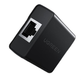 UGREEN 绿联 CM210 RJ45分线器 一分二 黑色 两个装