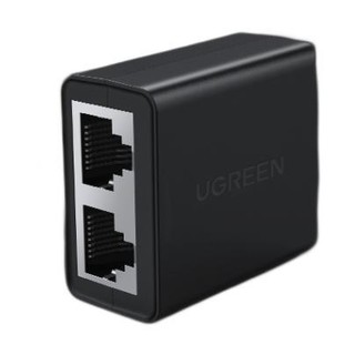 UGREEN 绿联 CM210 RJ45分线器 一分二 黑色 两个装