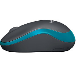 logitech 罗技 M186 2.4G无线鼠标 1000DPI 黑蓝色