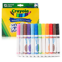 Crayola 绘儿乐 58-8825 粗头水彩笔 12色
