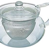 HARIO 茶壶 透明 实用容量450ml 圆形 可使用微波炉 CHJMN-45T