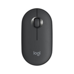 logitech 羅技 Pebble 2.4G藍牙 優聯 雙模無線鼠標 1000DPI 石墨黑