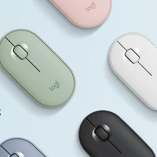 logitech 罗技 Pebble 2.4G蓝牙 优联 双模无线鼠标 1000DPI